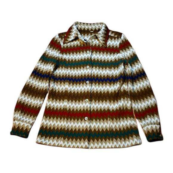 Vintage Chevron Shirt/Jacket - Picture 1 of 5